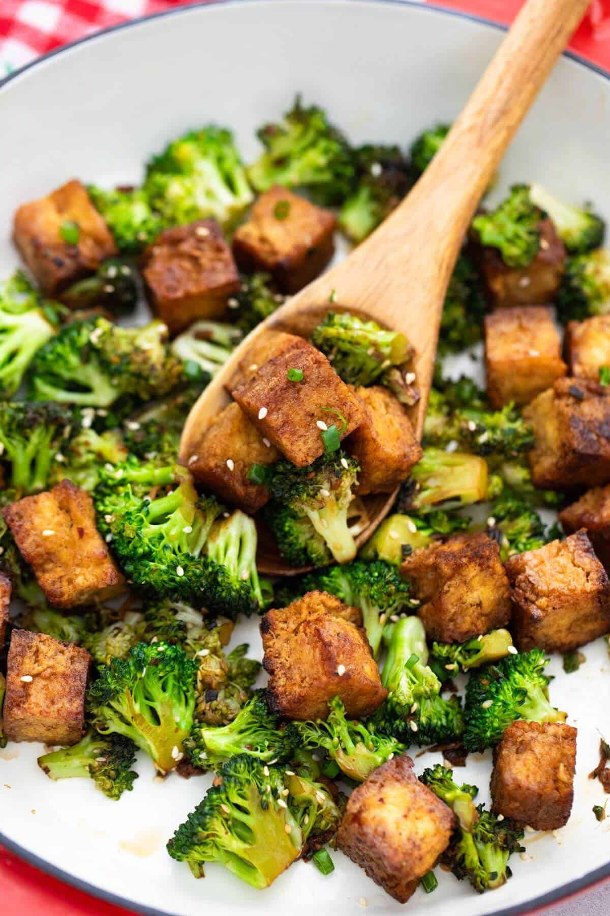 Broccoli Tofu Stir Fry | Little Bit Recipes