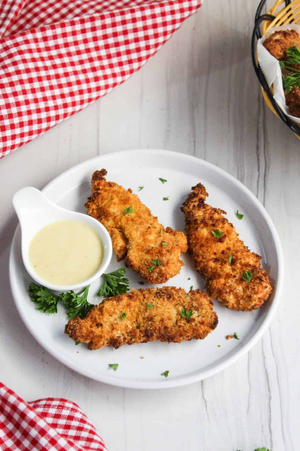 Air Fryer Chicken Tenders | Little Bit Recipes