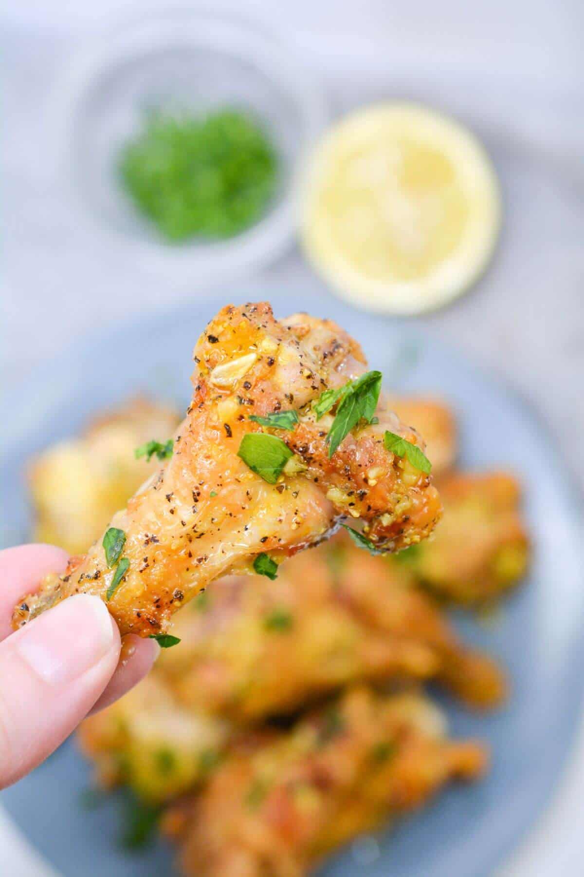 Lemon Pepper Chicken Wings | Little Bit Recipes