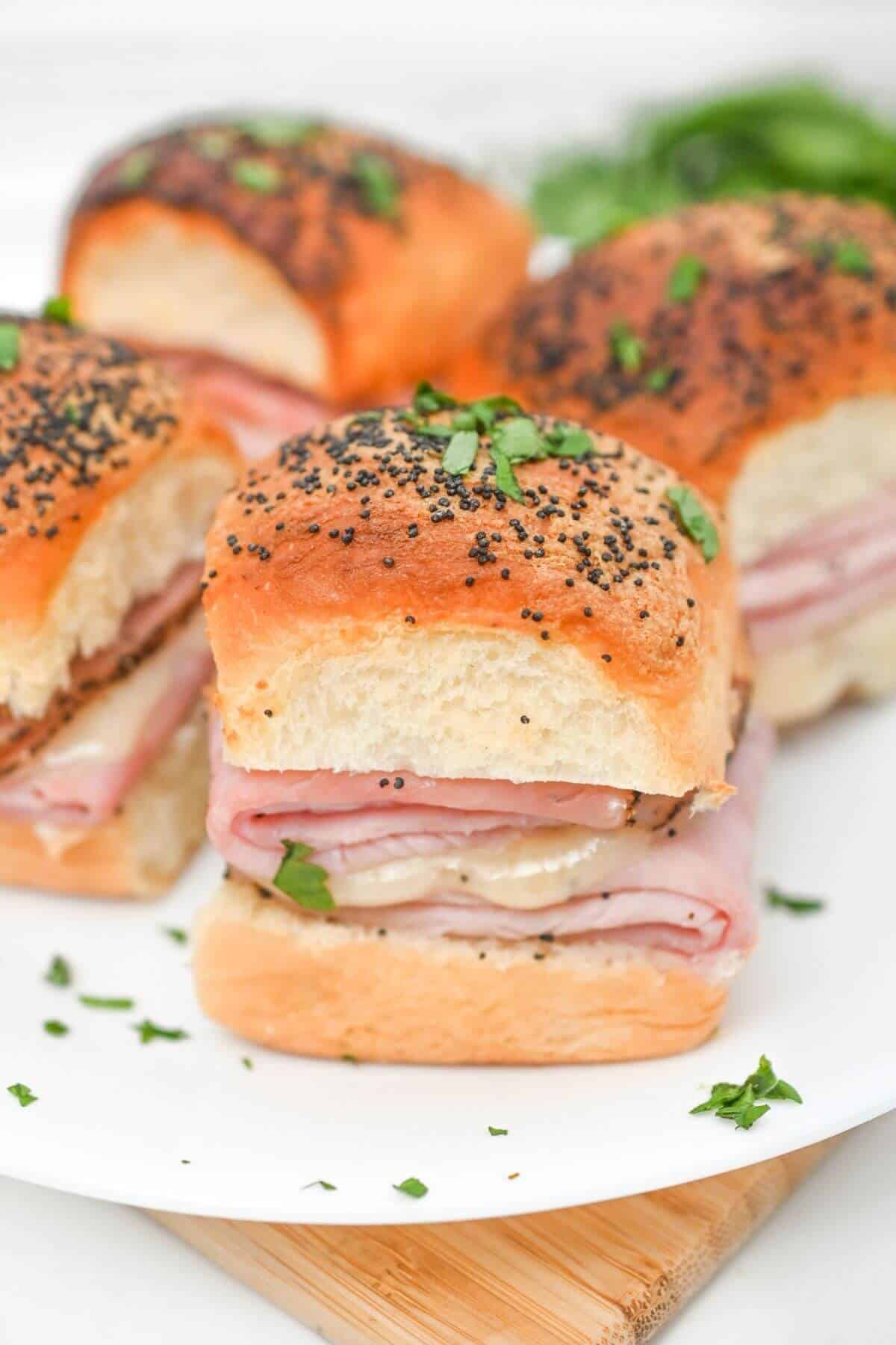 Hawaiian Bread Ham And Cheese Sliders | Little Bit Recipes